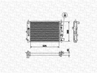 MAGNETI MARELLI 350213495000 -  Радиатор, охлаждение двигателя
